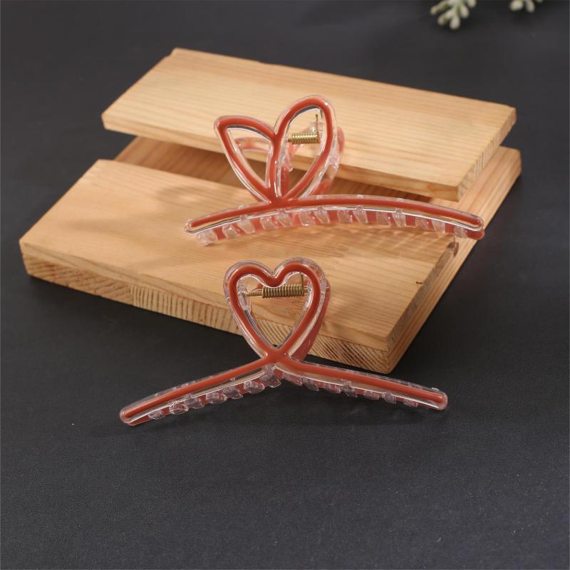 Enamel Style Hair Claw Shark Claw Transparent Ponytail Holder Clip
