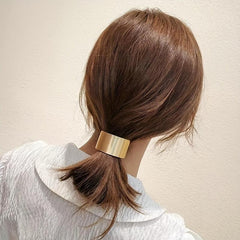 Metal Buckle Hair Tie High Elasticity Hair Rope Ponytail Hair Ring