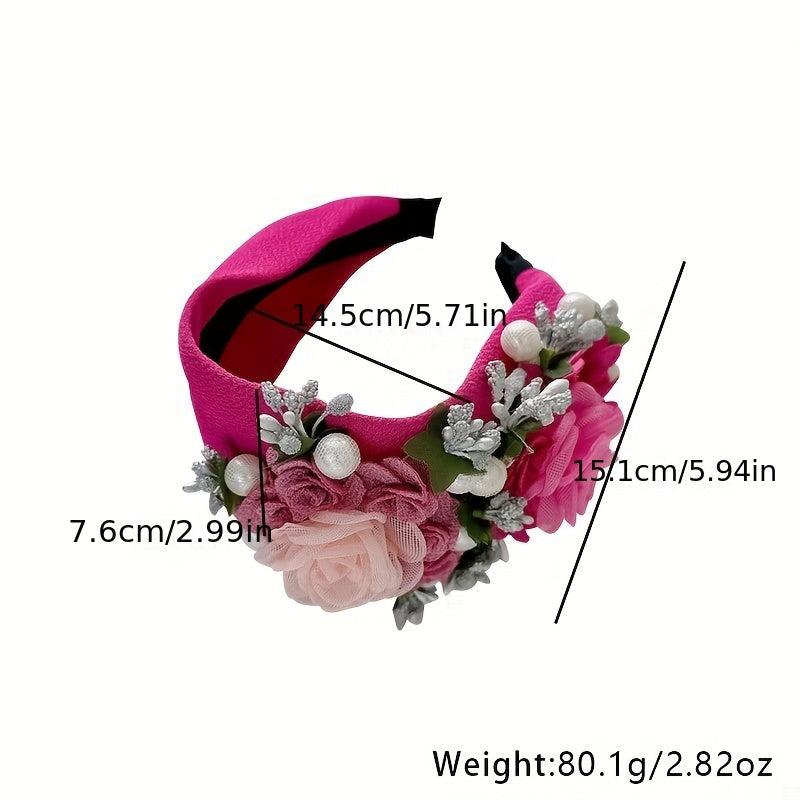 Boho Flower Headband Leaf Berry Hoop Headdress Party Prom Props