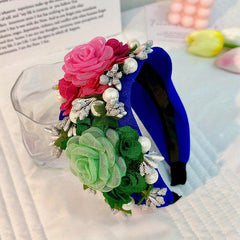 Boho Flower Headband Leaf Berry Hoop Headdress Party Prom Props