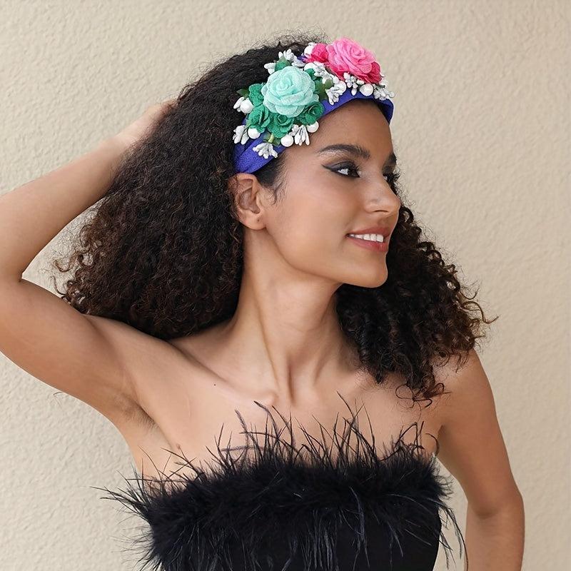 Boho Flower Headband Leaf Berry Hoop Headdress Party Prom Props