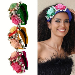 Boho Flower Headband Leaf Berry Hoop Headdress Party Prom Props