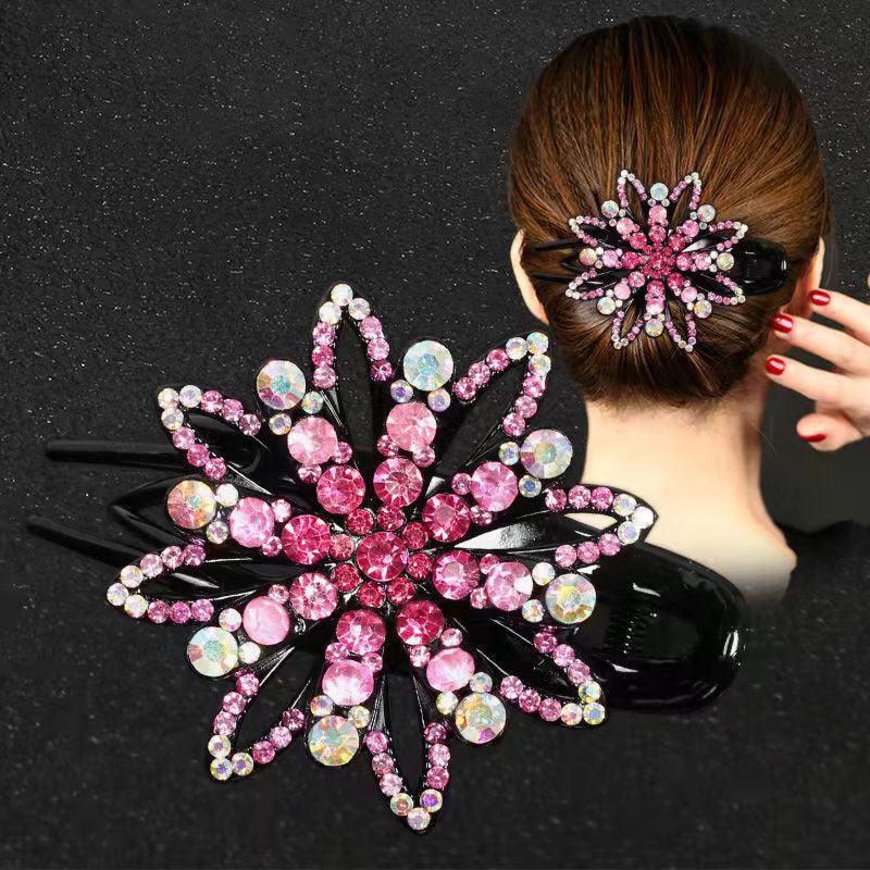Vintage Rhinestone Hairpin Hair Clips for Women