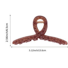 Large Frosted Cross Claw Clip Hair Clip