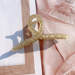 Large Frosted Cross Claw Clip Hair Clip