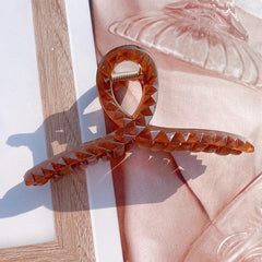 Large Frosted Cross Claw Clip Hair Clip