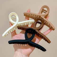 Frosted Hair Claw Large Ponytail Holder For Thick Curly Hair