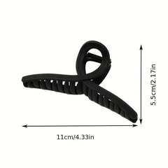 Frosted Hair Claw Large Ponytail Holder For Thick Curly Hair