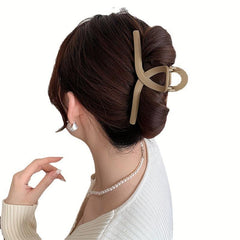 Frosted Hair Claw Large Ponytail Holder For Thick Curly Hair