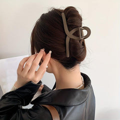 Frosted Hair Claw Large Ponytail Holder For Thick Curly Hair