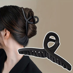 Frosted Hair Claw Large Ponytail Holder For Thick Curly Hair