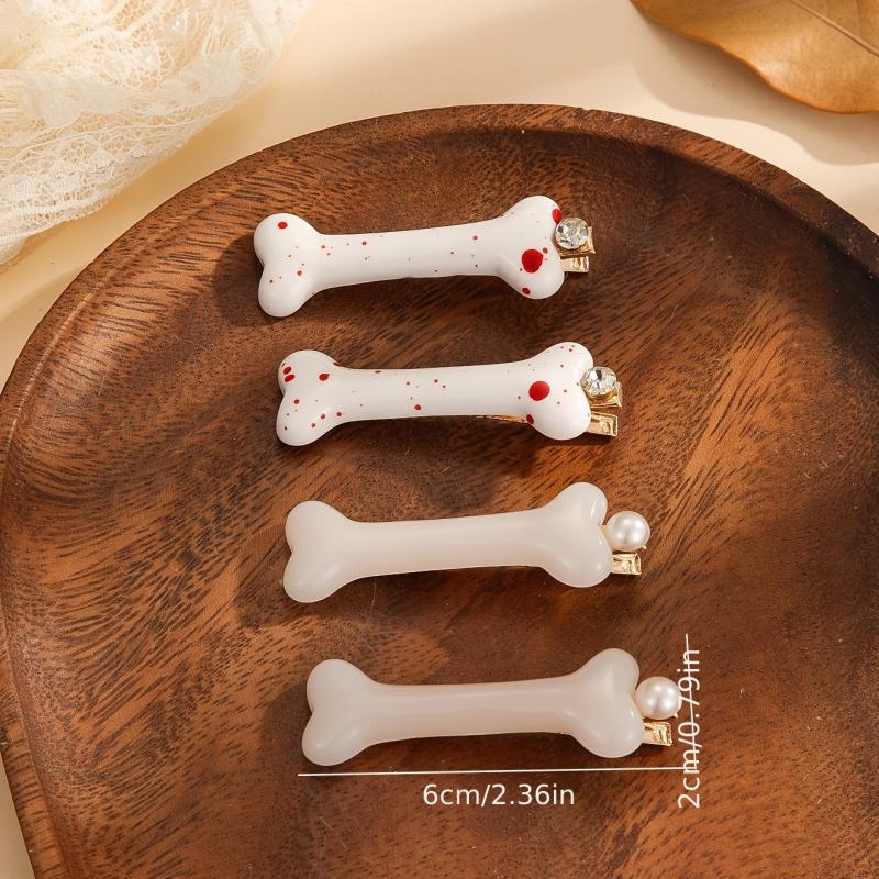 Halloween Dog Bone Hair Clips for Women Girls