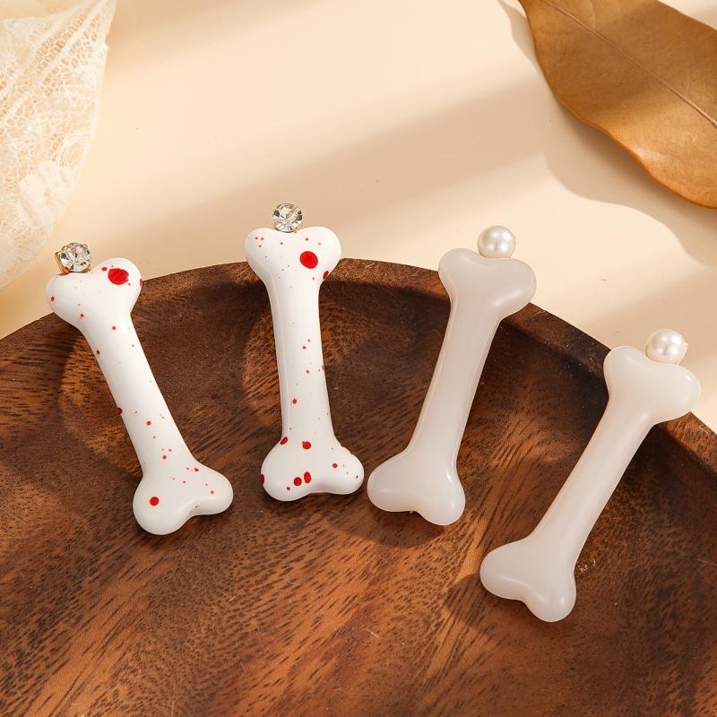 Halloween Dog Bone Hair Clips for Women Girls