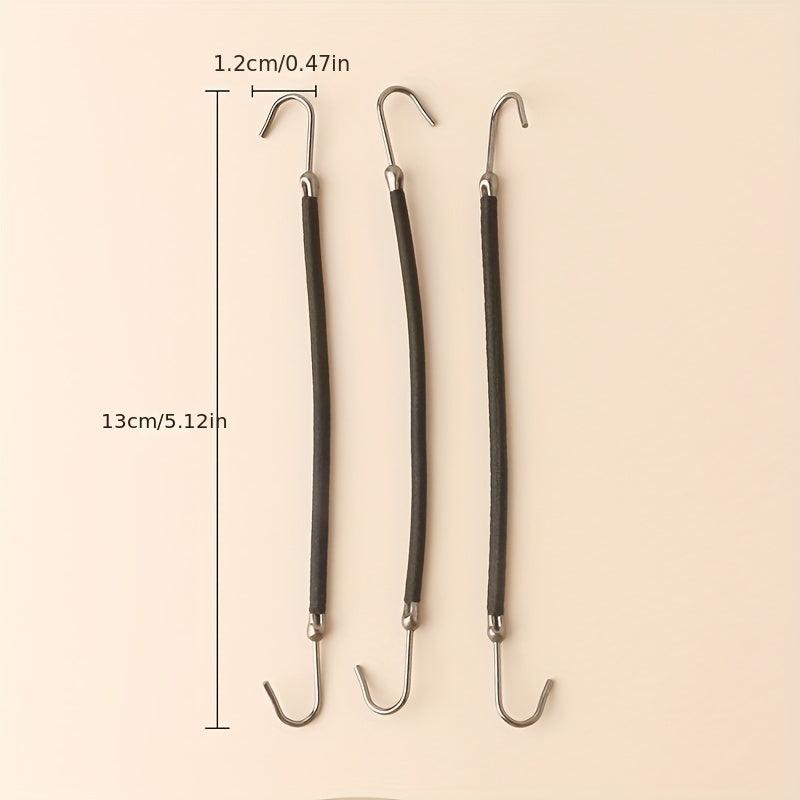 10pcs Hair Hook Tie Invisible Hair Rope Styling Tool Ponytail Holder Accessories