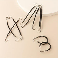 10pcs Hair Hook Tie Invisible Hair Rope Styling Tool Ponytail Holder Accessories