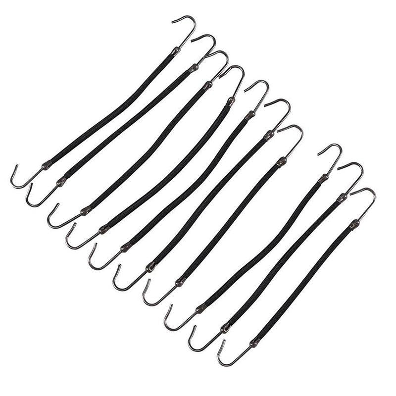10pcs Hair Hook Tie Invisible Hair Rope Styling Tool Ponytail Holder Accessories
