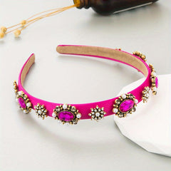 Baroque Rhinestone Headband Glitter Hair Band Vintage Hair Accessories