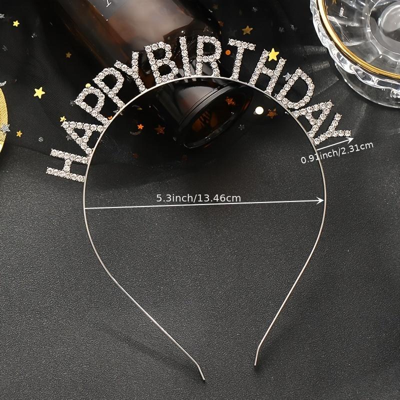Crystal Happy Birthday Tiara Crown Headband