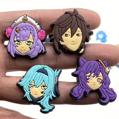 21pcs Anime Figure Charm Shoe Decorations Cartoon PVC Shoe Charms Casual Style