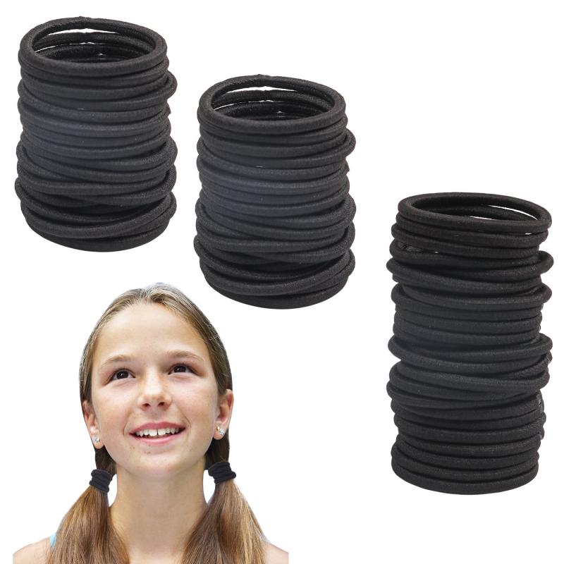 100 pcs 4MM Hair Ring Hair Rope No Seam