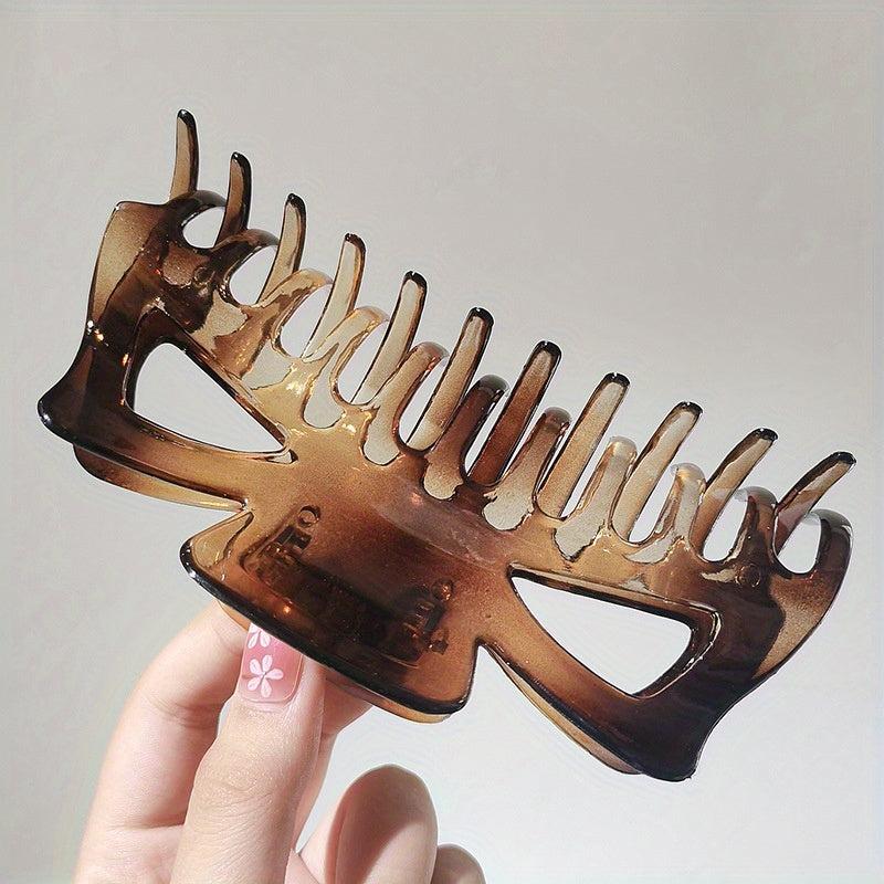 Glossy Large Hair Claw Clip for Women Girls Curly Hair