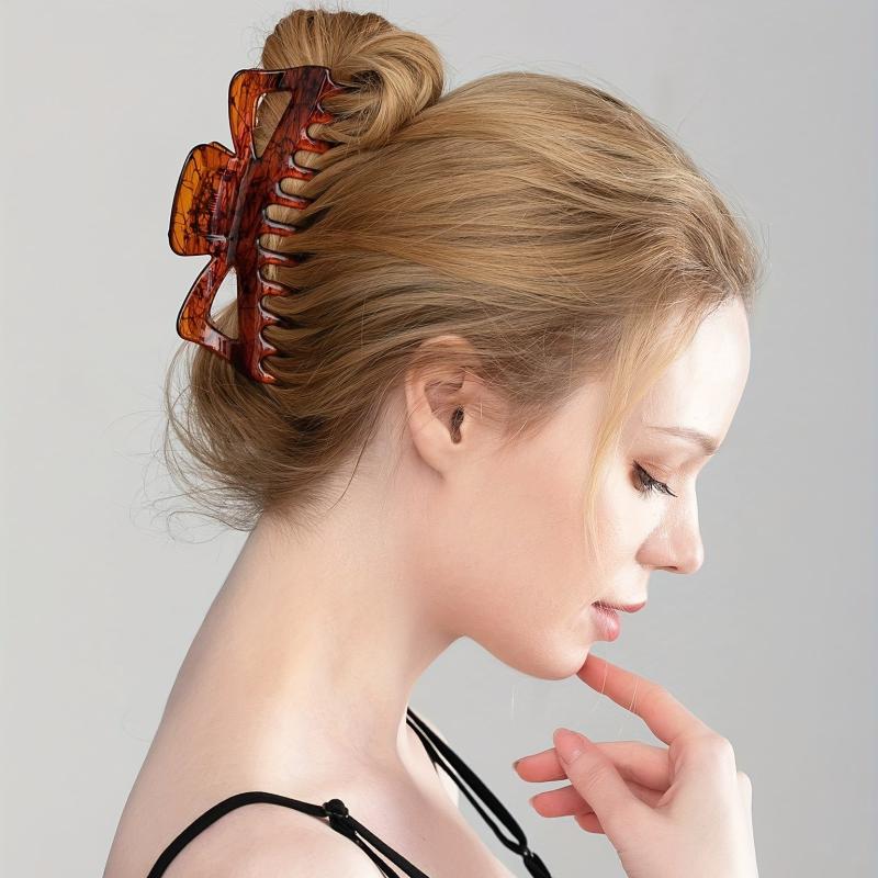 Glossy Large Hair Claw Clip for Women Girls Curly Hair