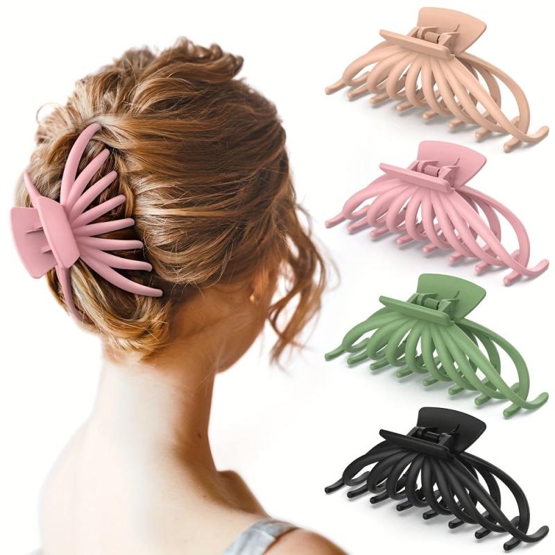 Matte Octopus Claw Clip Large Hair Clip For Thick Thin Curly Hair