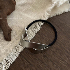 Golden Metal Hair Tie High Elastic Rubber Band Head Rope