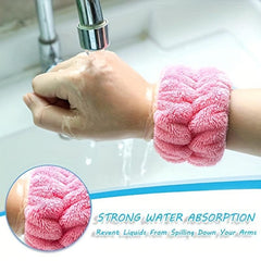 Microfiber Spa Headband for Face Washing & Makeup - Bow Tie Hair Band
