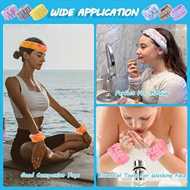 Microfiber Spa Headband for Face Washing & Makeup - Bow Tie Hair Band