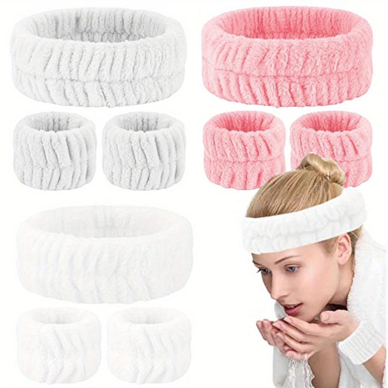 Microfiber Spa Headband for Face Washing & Makeup - Bow Tie Hair Band