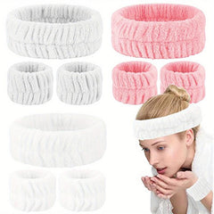 Microfiber Spa Headband for Face Washing & Makeup - Bow Tie Hair Band