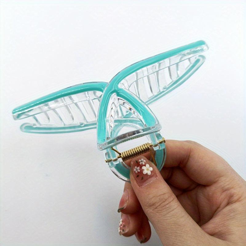 Enamel Plastic Hair Clip Style Hollow Hair Claw For Girls Women