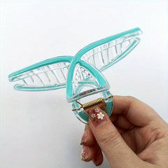 Enamel Plastic Hair Clip Style Hollow Hair Claw For Girls Women