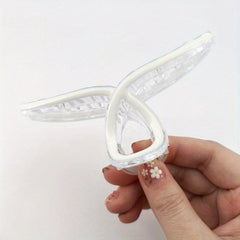 Enamel Plastic Hair Clip Style Hollow Hair Claw For Girls Women