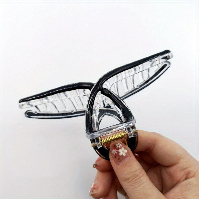 Enamel Plastic Hair Clip Style Hollow Hair Claw For Girls Women