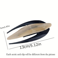 Large Acetate Duck Billed Hair Claw Clip Non-Slip Ponytail Holder