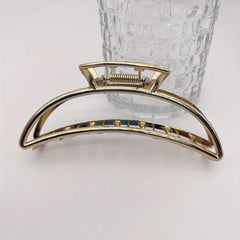 Alloy Large Hair Claw Metal Texture Hollowed Rectangular Hair Claw