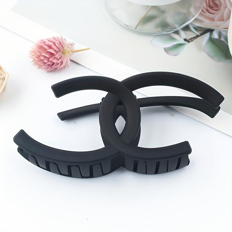 4pcs Solid Hair Claw Clip Nonslip Ponytail Holder Women Girls Hair Accessory