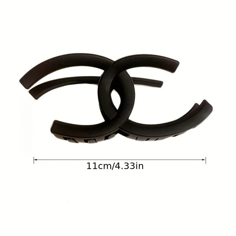 4pcs Solid Hair Claw Clip Nonslip Ponytail Holder Women Girls Hair Accessory