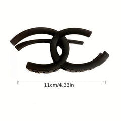 4pcs Solid Hair Claw Clip Nonslip Ponytail Holder Women Girls Hair Accessory