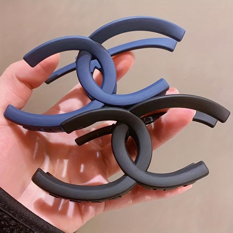 4pcs Solid Hair Claw Clip Nonslip Ponytail Holder Women Girls Hair Accessory