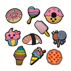 Cartoon Snack Shoe Charm Clogs Sandals DIY Decoration