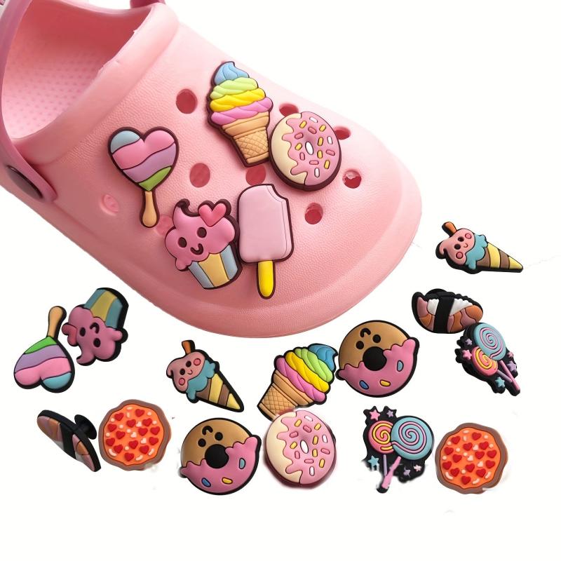 Cartoon Snack Shoe Charm Clogs Sandals DIY Decoration