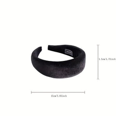 2pcs Velvet Headband Padded Hair Band Sweet Head Hoop Hair Accessories Women Gir