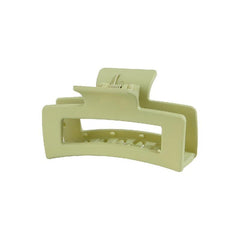 6pcs Matte Rectangle Hollow Hair Claw for Women