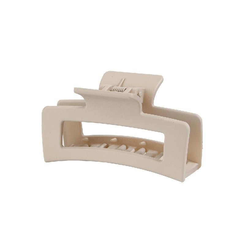 6pcs Matte Rectangle Hollow Hair Claw for Women