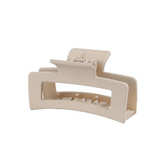 6pcs Matte Rectangle Hollow Hair Claw for Women