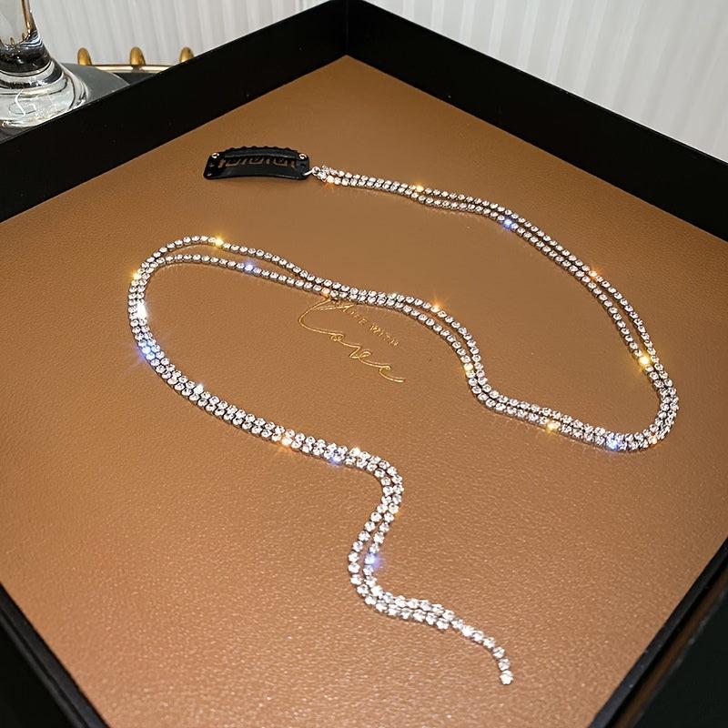 Rhinestone Chain Tassel Hair Clips Headband Punk Hair Accessories
