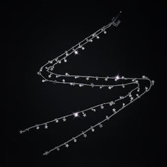 Rhinestone Chain Tassel Hair Clips Headband Punk Hair Accessories